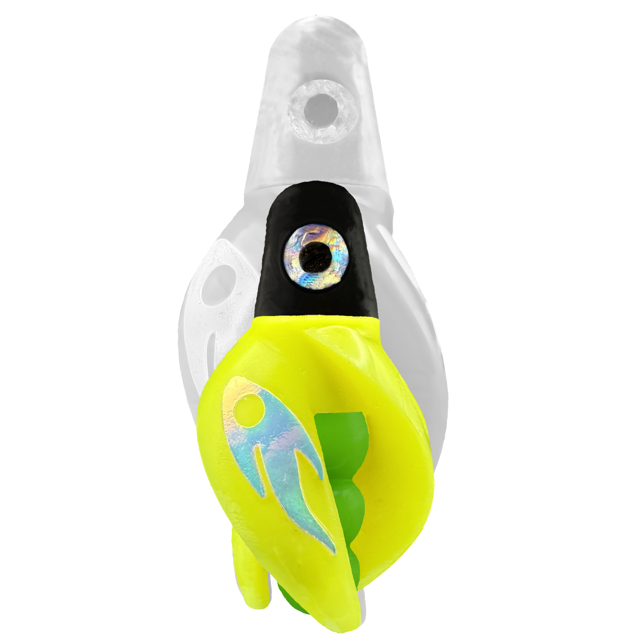TailSpin Scud MINI H-Black B-Green T-Yellow (Ghost Glow-MoonJelly)