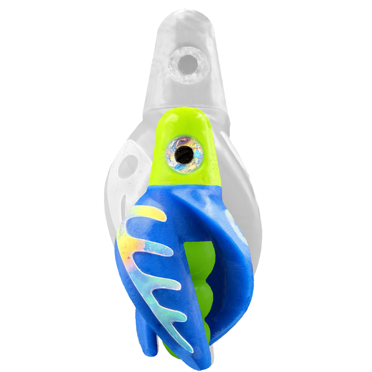 TailSpin Scud MINI H-Chartreuse B-Green T-Blue (Comb Glow-MoonJelly)