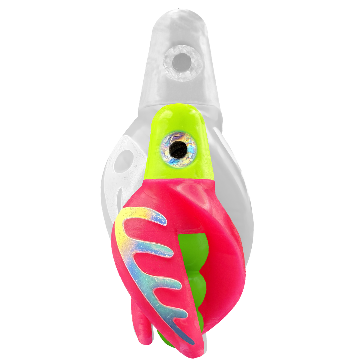 TailSpin Scud MINI H-Chartreuse B-Green T-Pink (Comb Glow-MoonJelly)