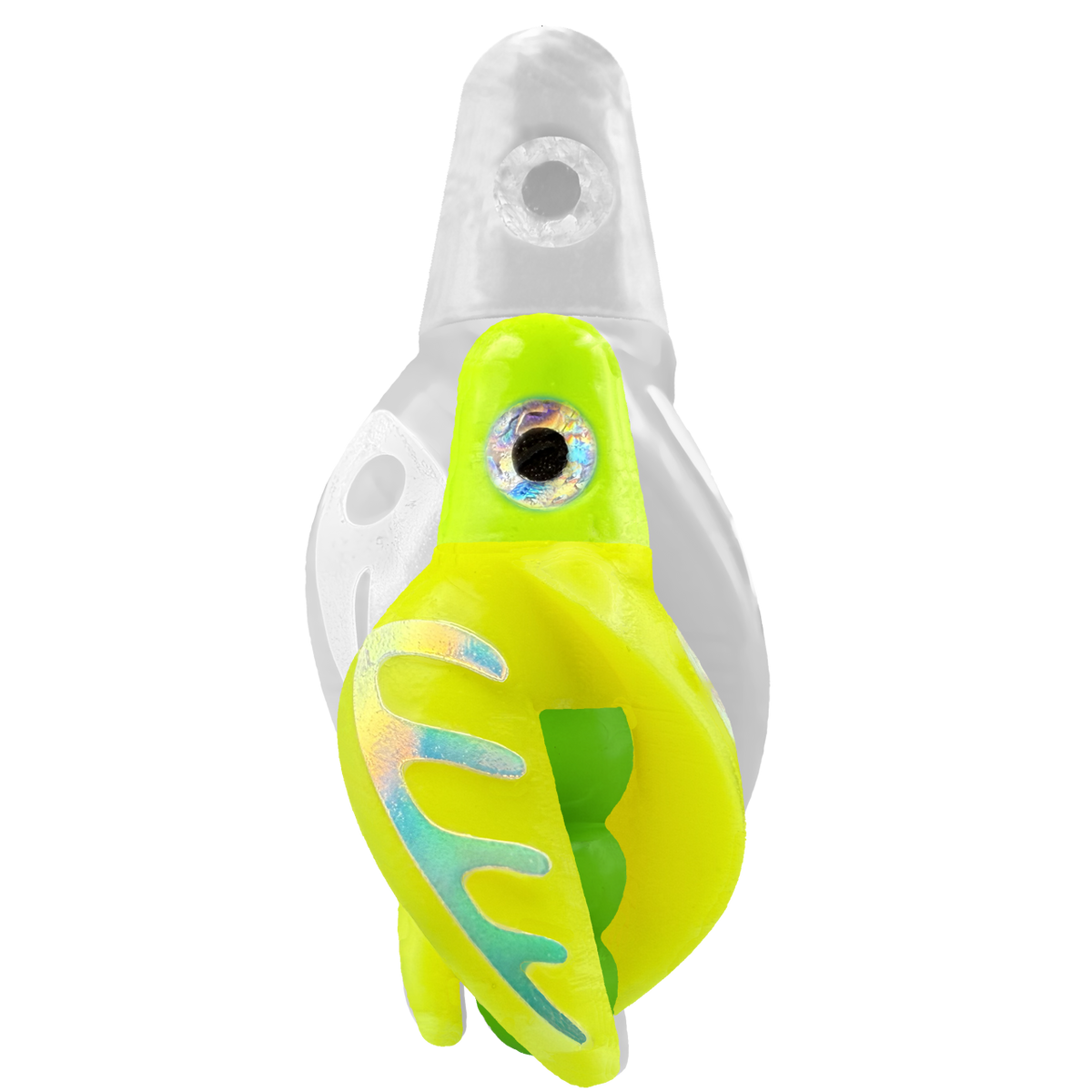 TailSpin Scud MINI H-Chartreuse B-Green T-Yellow (Comb Glow-MoonJelly)