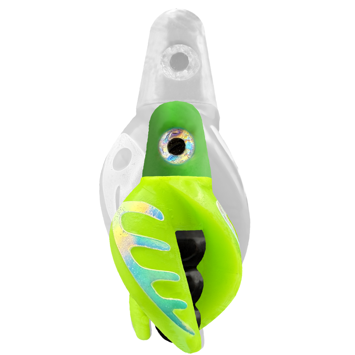 TailSpin Scud MINI H-Green B-Black T-Chartreuse (Comb Glow-MoonJelly)
