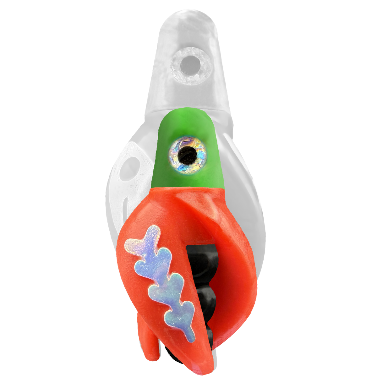 TailSpin Scud MINI H-Green B-Black T-Red (Fishbone Glow-MoonJelly)