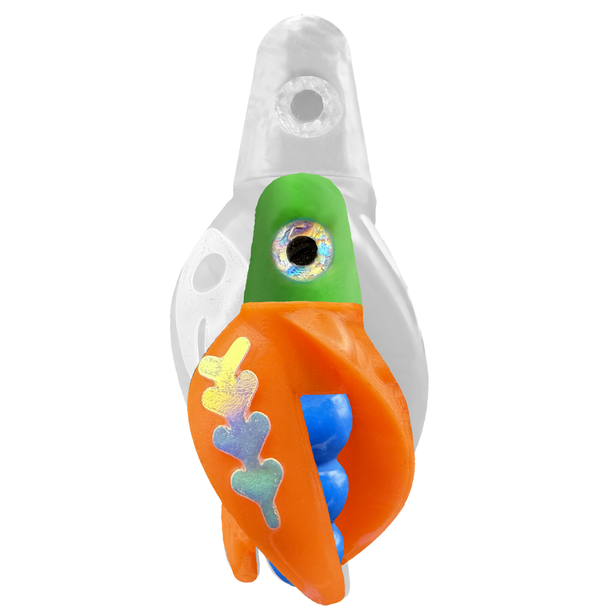 TailSpin Scud MINI H-Green B-Blue T-Orange (Fishbone Glow-MoonJelly)