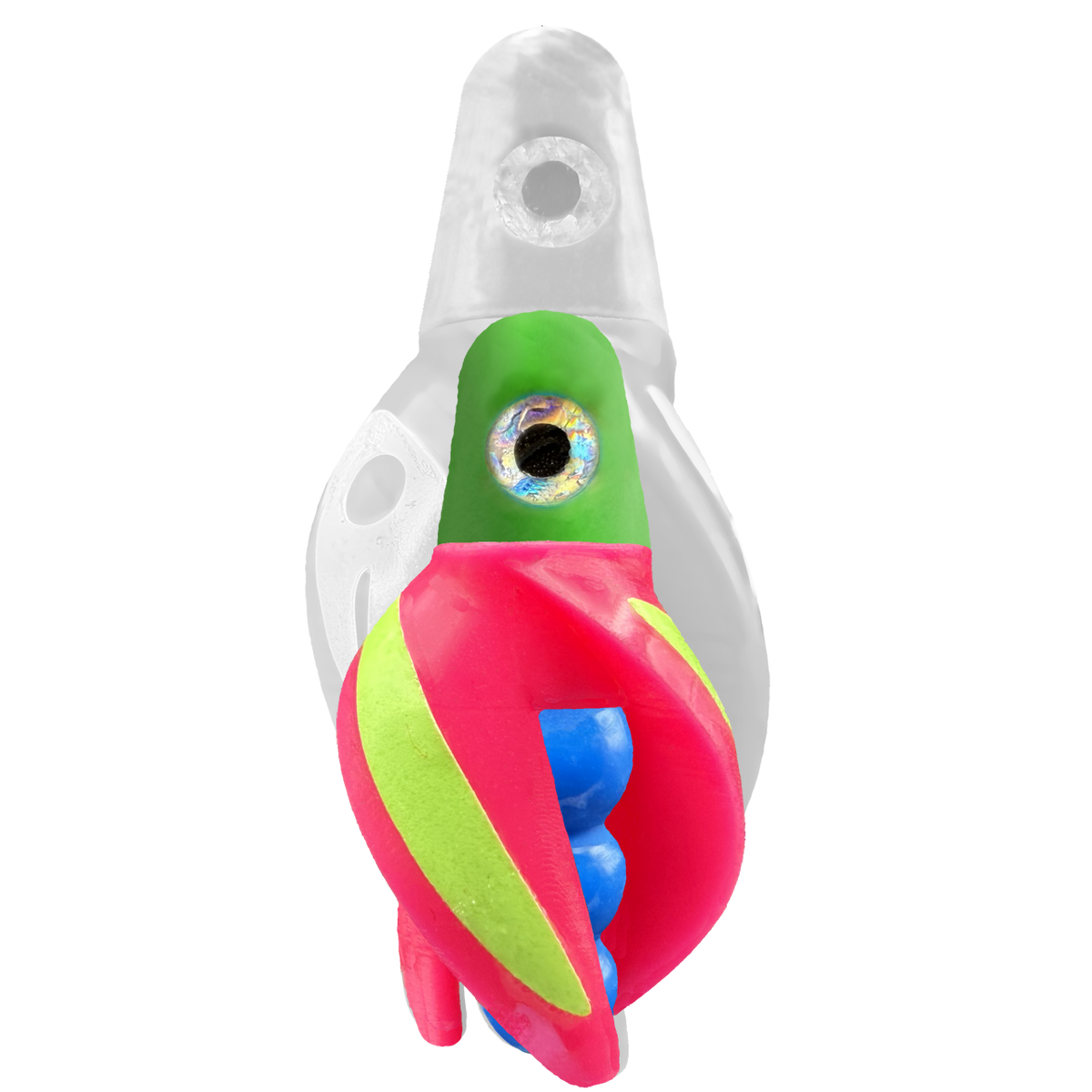 TailSpin Scud MINI H-Green B-Blue T-Pink (Stripe Glow-Chartreuse)