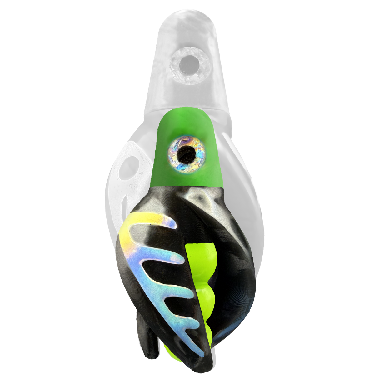 TailSpin Scud MINI H-Green B-Chartreuse T-Black (Comb Glow-MoonJelly)
