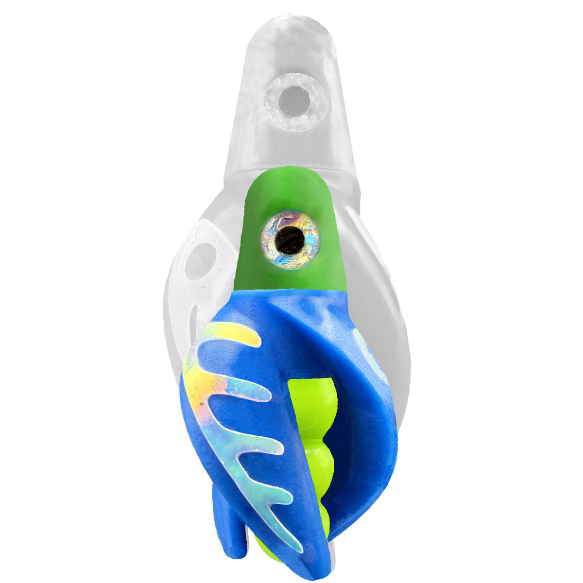 TailSpin Scud MINI H-Green B-Chartreuse T-Blue (Comb Glow-MoonJelly)