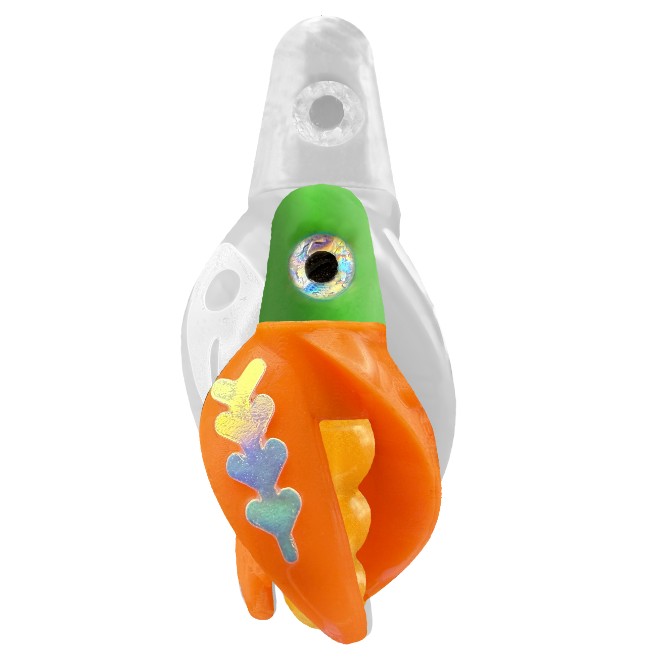 TailSpin Scud MINI H-Green B-Gold T-Orange (Fishbone Glow-MoonJelly)