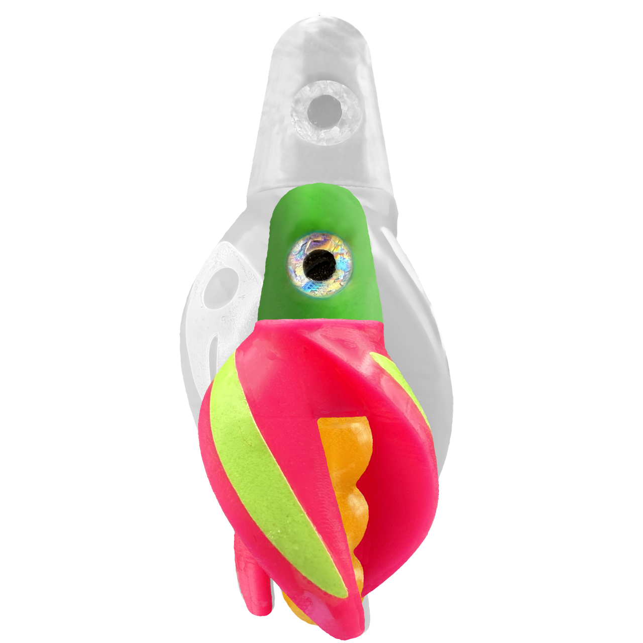TailSpin Scud MINI H-Green B-Gold T-Pink (Stripe Glow-Chartreuse)