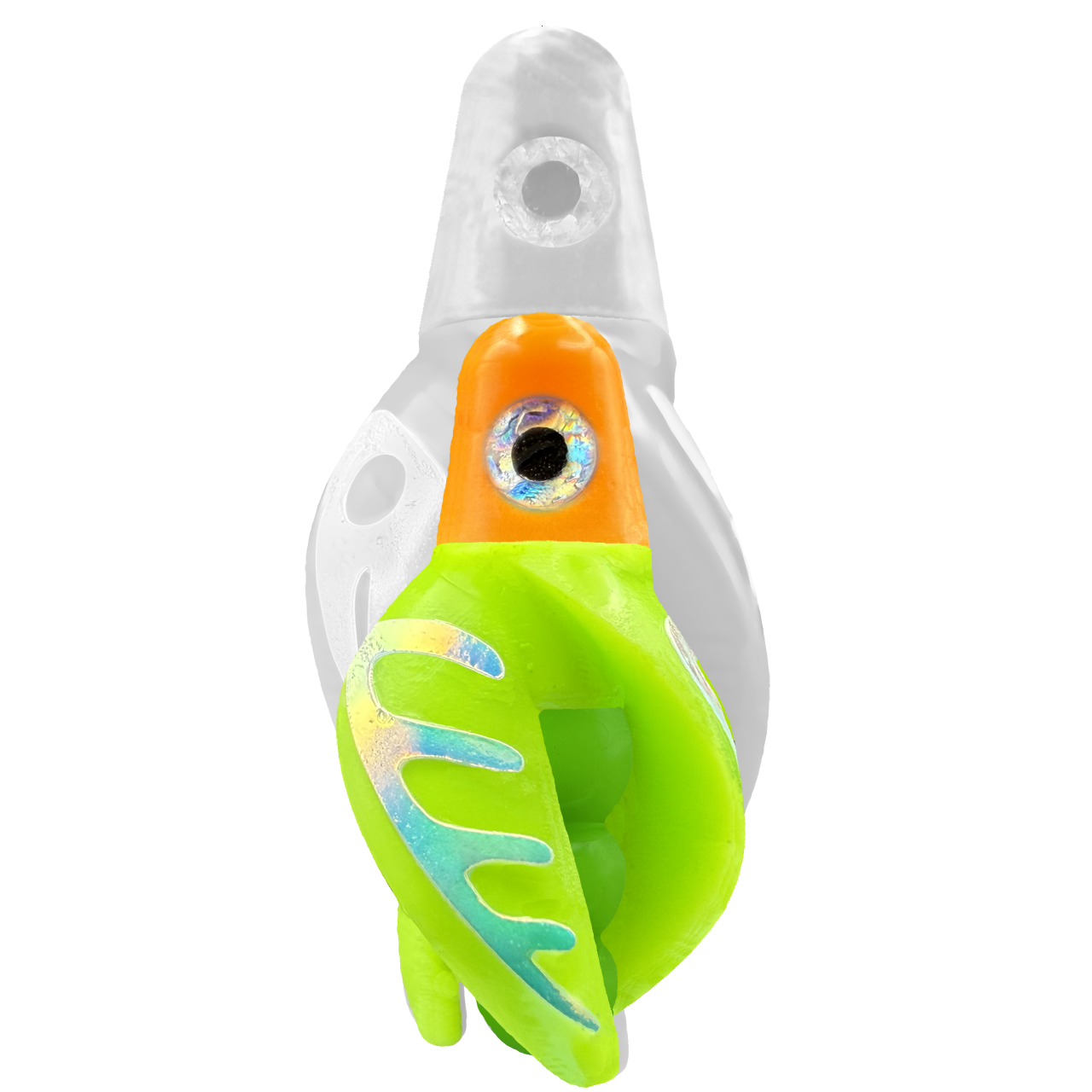 TailSpin Scud MINI H-Mango B-Green T-Chartreuse (Comb Glow-MoonJelly)