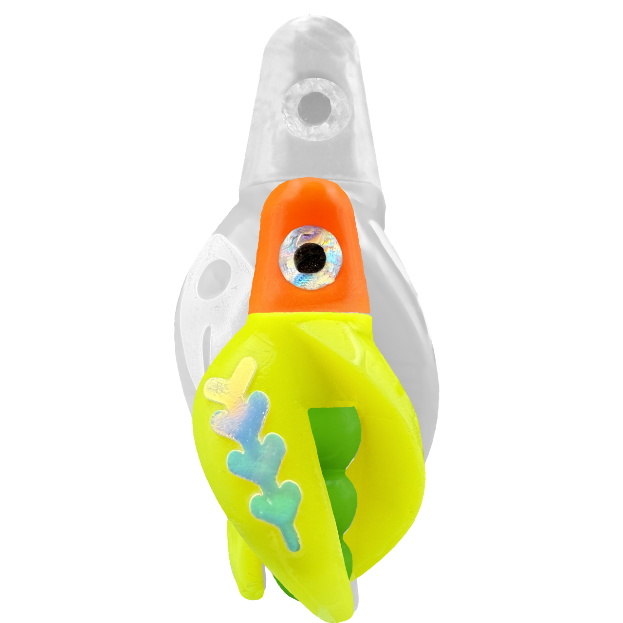 TailSpin Scud MINI H-Orange B-Green T-Yellow (Fishbone Glow-MoonJelly)
