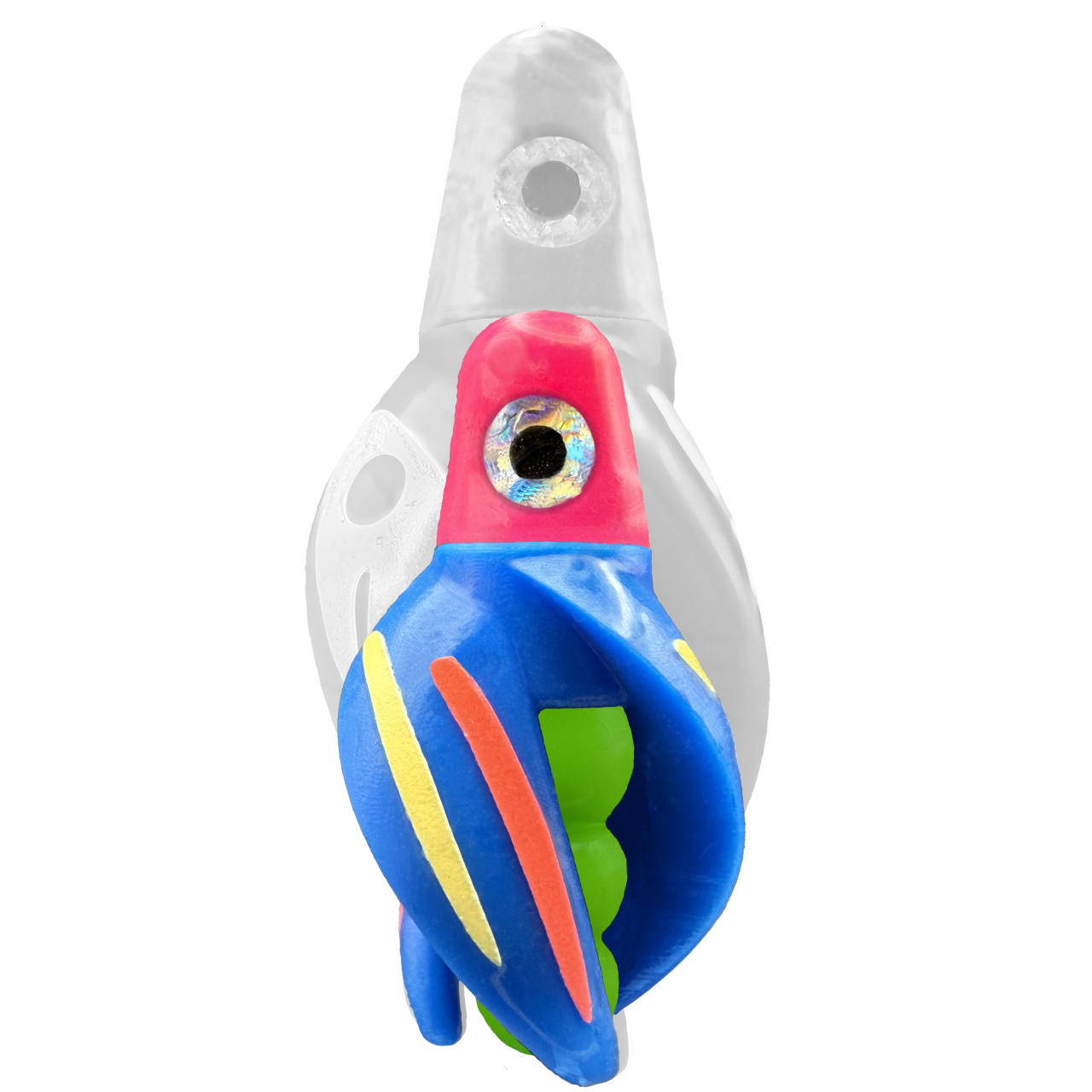 TailSpin Scud MINI H-Pink B-Green T-Blue (Stripe Glow-Yellow,Red)