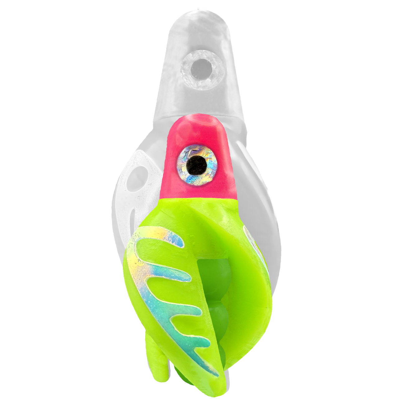 TailSpin Scud MINI H-Pink B-Green T-Chartreuse (Comb Glow-MoonJelly)