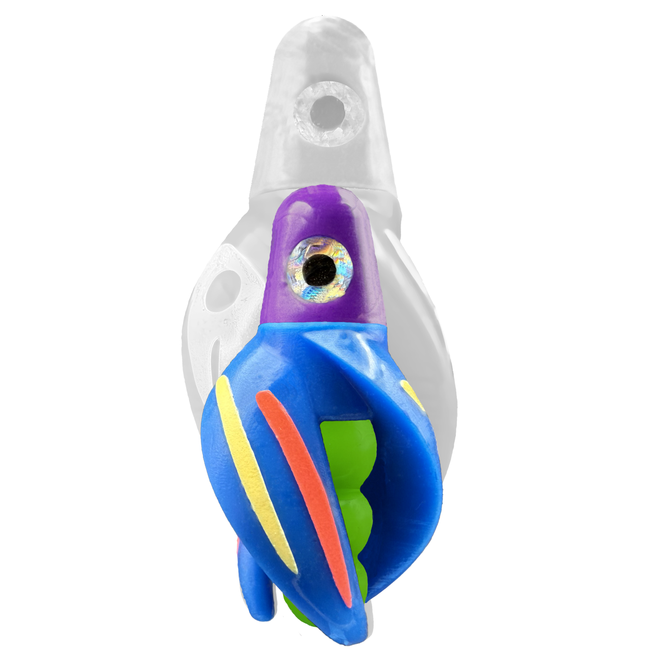 TailSpin Scud MINI H-Purple B-Green T-Blue (Stripe Glow-Yellow,Red)