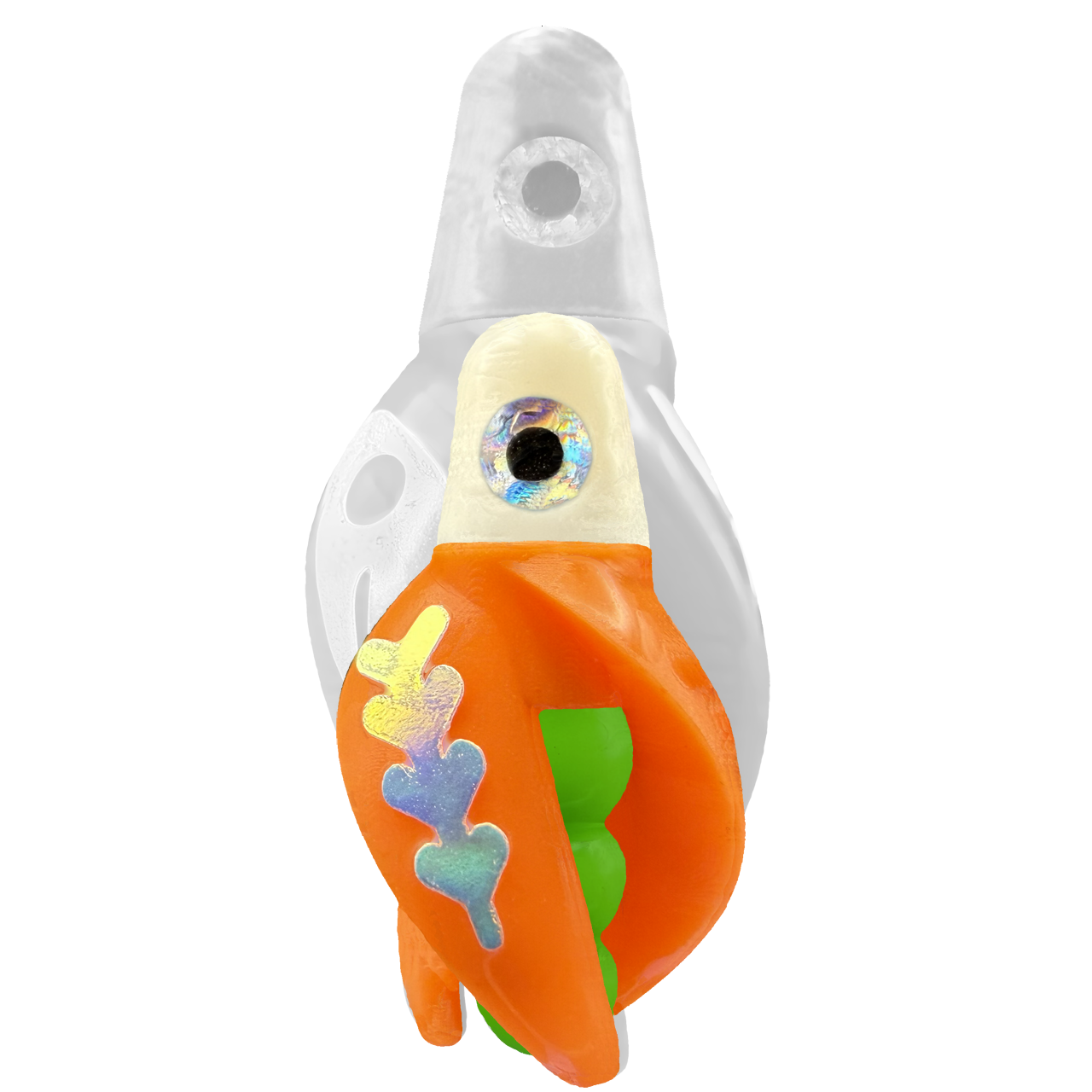 TailSpin Scud MINI H-White B-Green T-Orange (Fishbone Glow-MoonJelly)