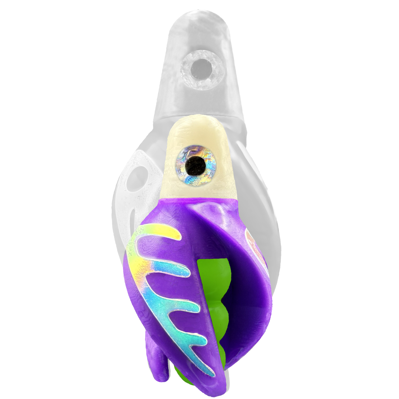 TailSpin Scud MINI H-White B-Green T-Purple (Comb Glow-MoonJelly)