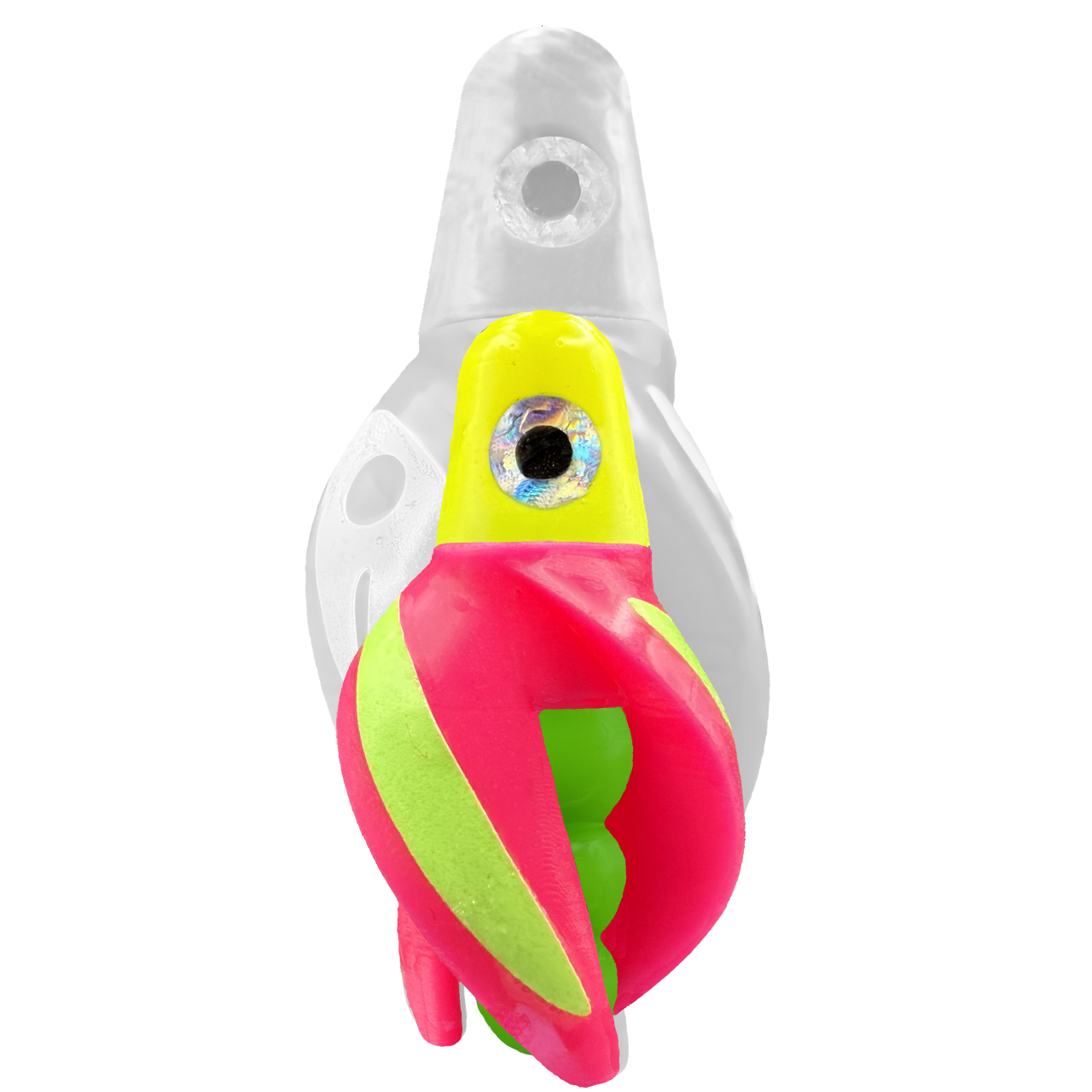 TailSpin Scud MINI H-Yellow B-Green T-Pink (Stripe Glow-Chartreuse)