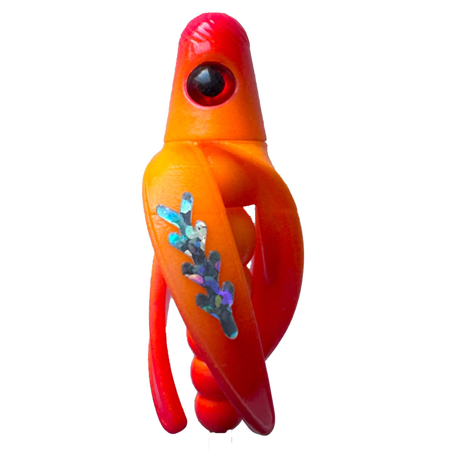 TailSpin Scud Fluo Orange-Red (Fishbone Silver)
