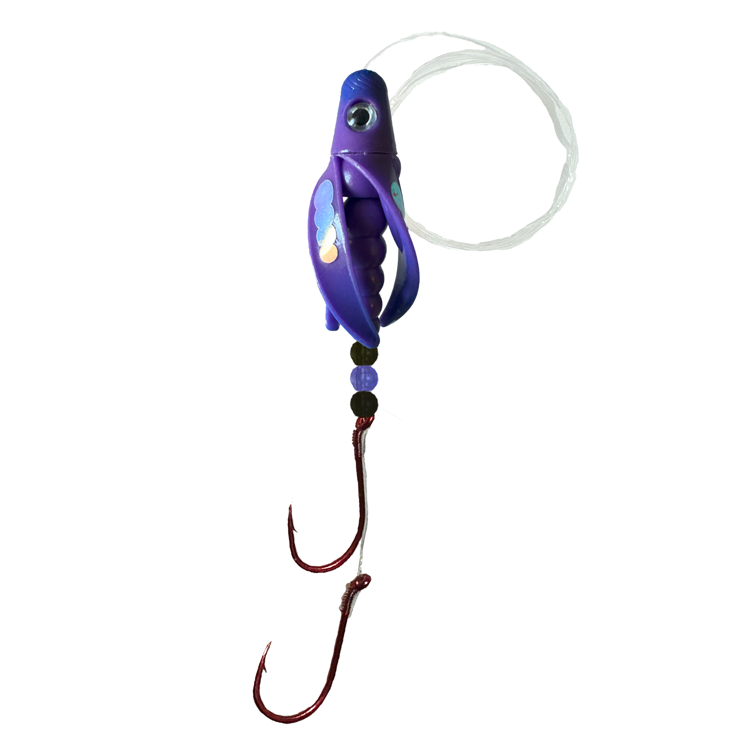 TailSpin Scud Rigged Fluo Purple Blue (Circle MoonJelly)