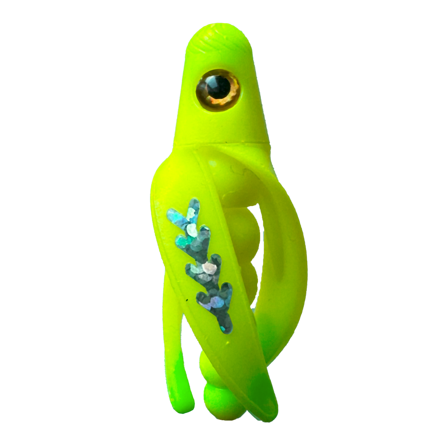 TailSpin Scud Fluo Yellow-LightGreen (Fishbone Silver)