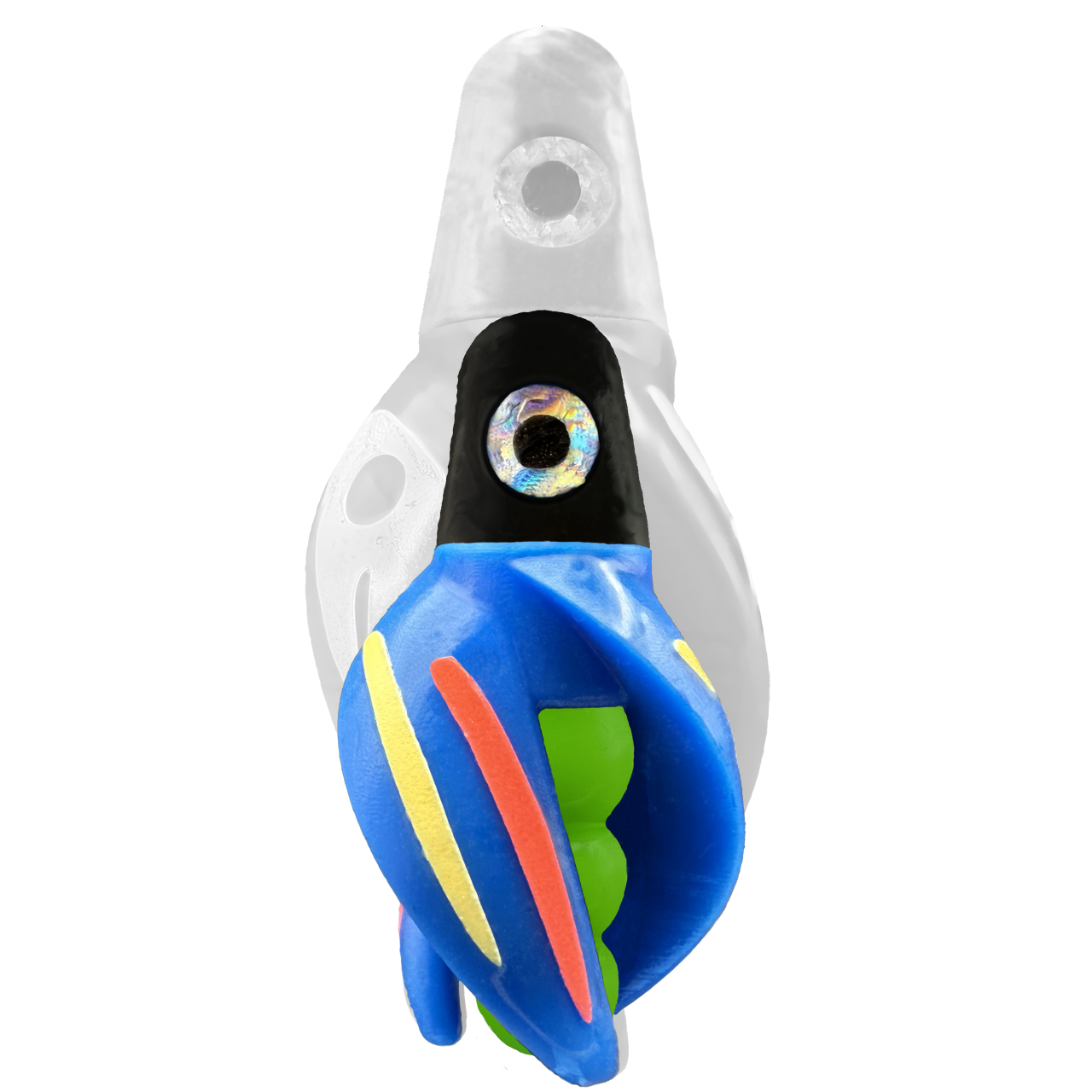 TailSpin Scud MINI H-Black B-Green T-Blue (Stripe Glow-Yellow,Red)