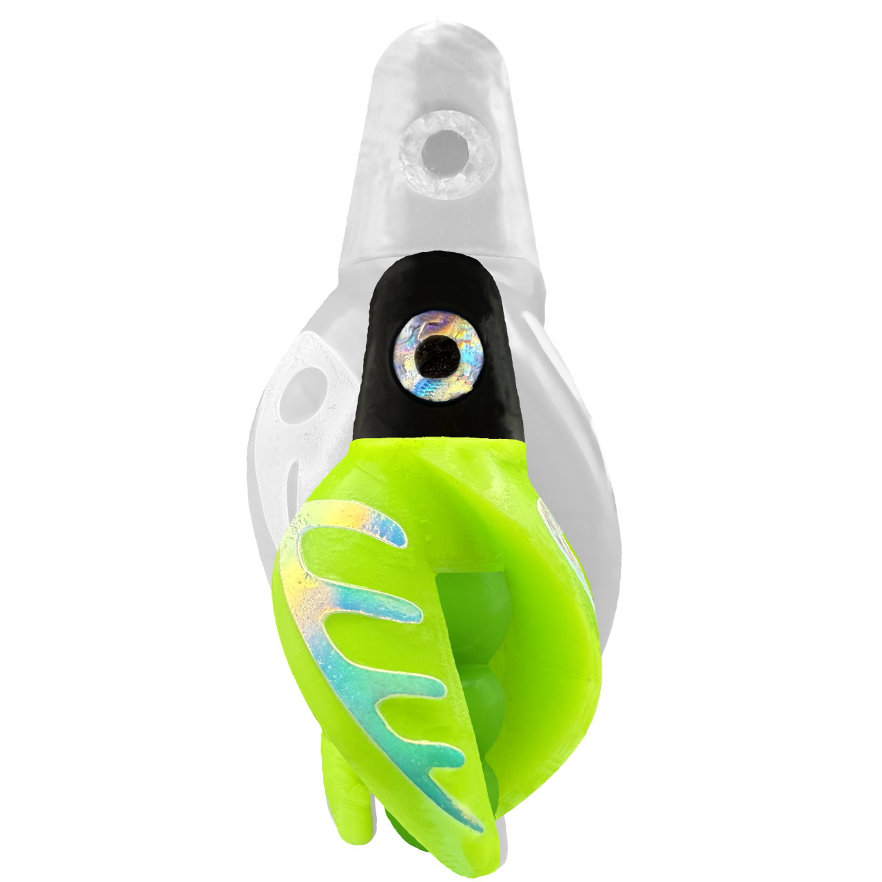 TailSpin Scud MINI H-Black B-Green T-Chartreuse (Comb Glow-MoonJelly)