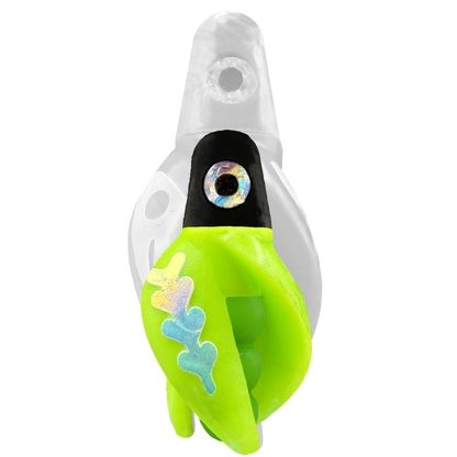 TailSpin Scud MINI H-Black B-Green T-Chartreuse (Fishbone Glow-MoonJelly)
