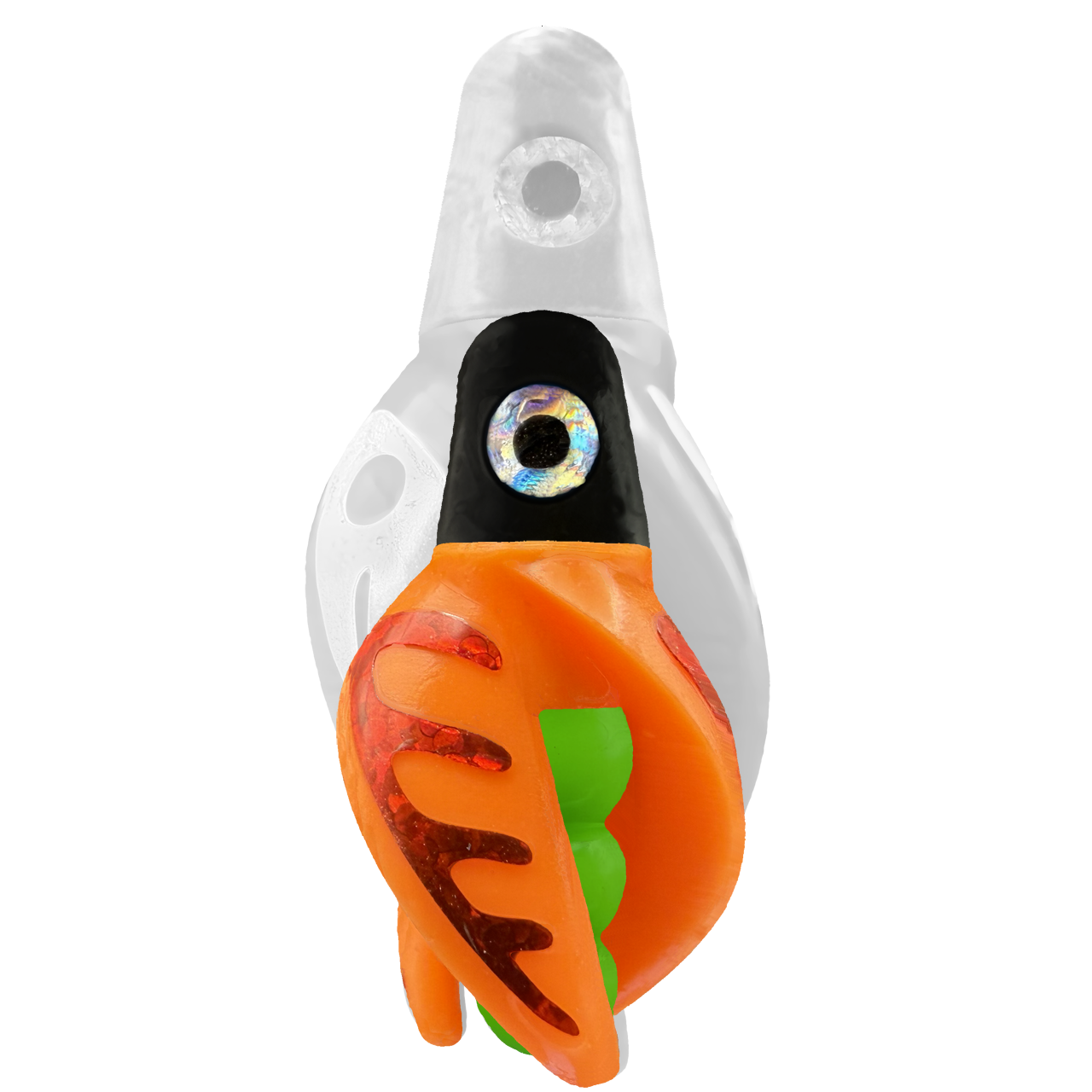 TailSpin Scud MINI H-Black B-Green T-Orange (Comb Red)