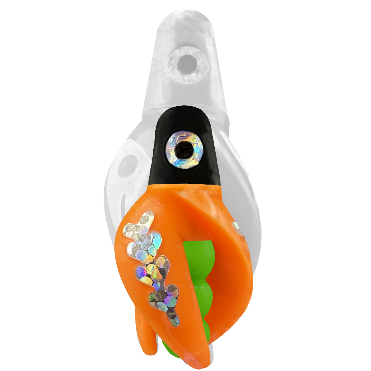 TailSpin Scud MINI H-Black B-Green T-Orange (Fishbone Silver)