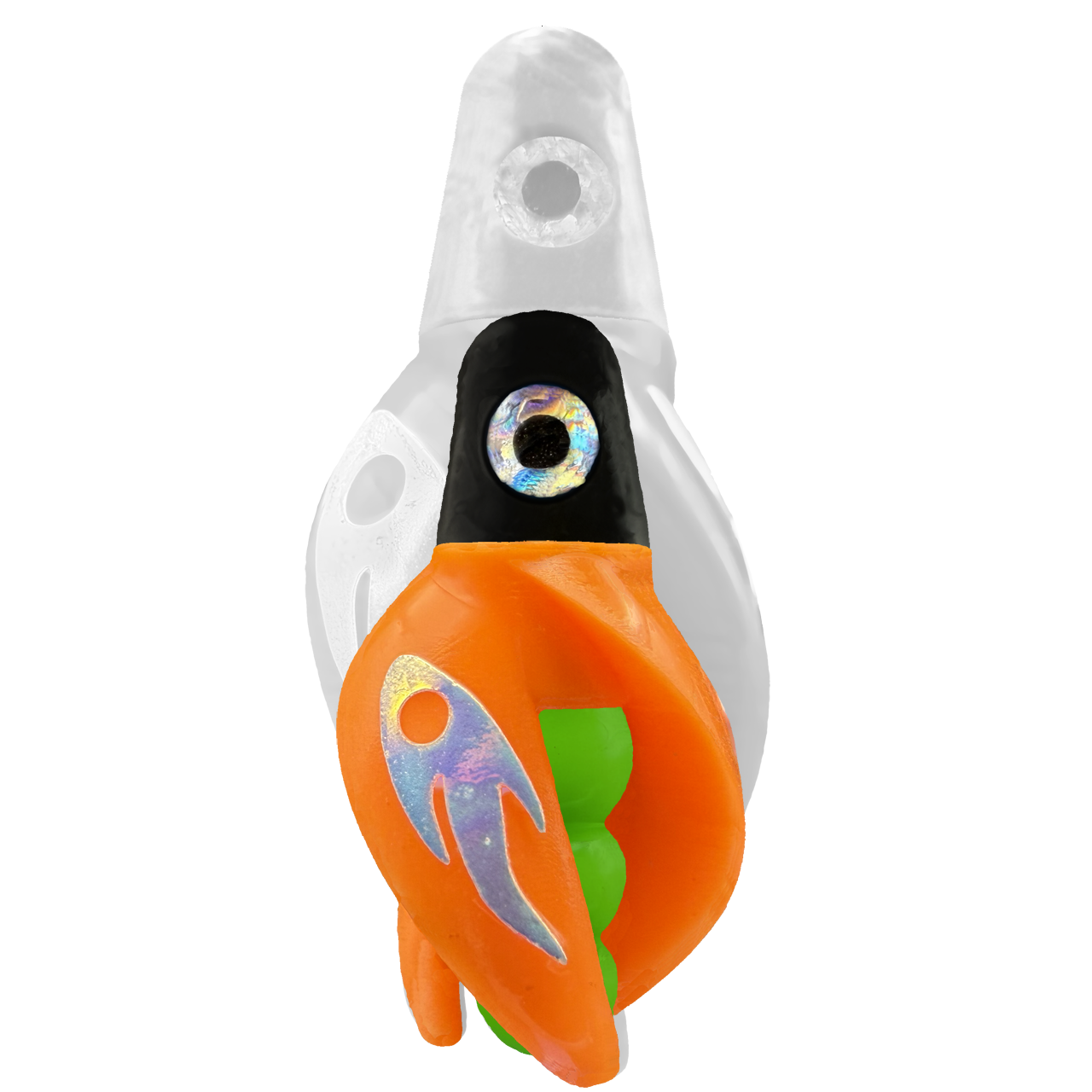 TailSpin Scud MINI H-Black B-Green T-Orange (Ghost Glow-MoonJelly)