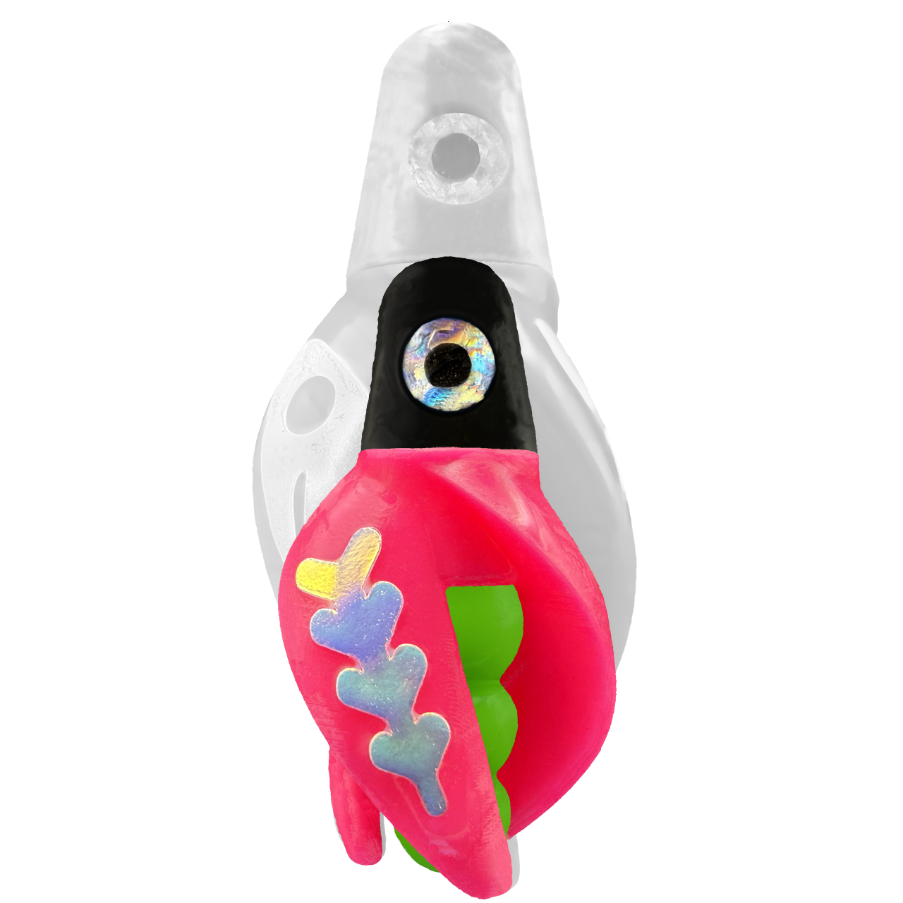 TailSpin Scud MINI H-Black B-Green T-Pink (Fishbone Glow-MoonJelly)