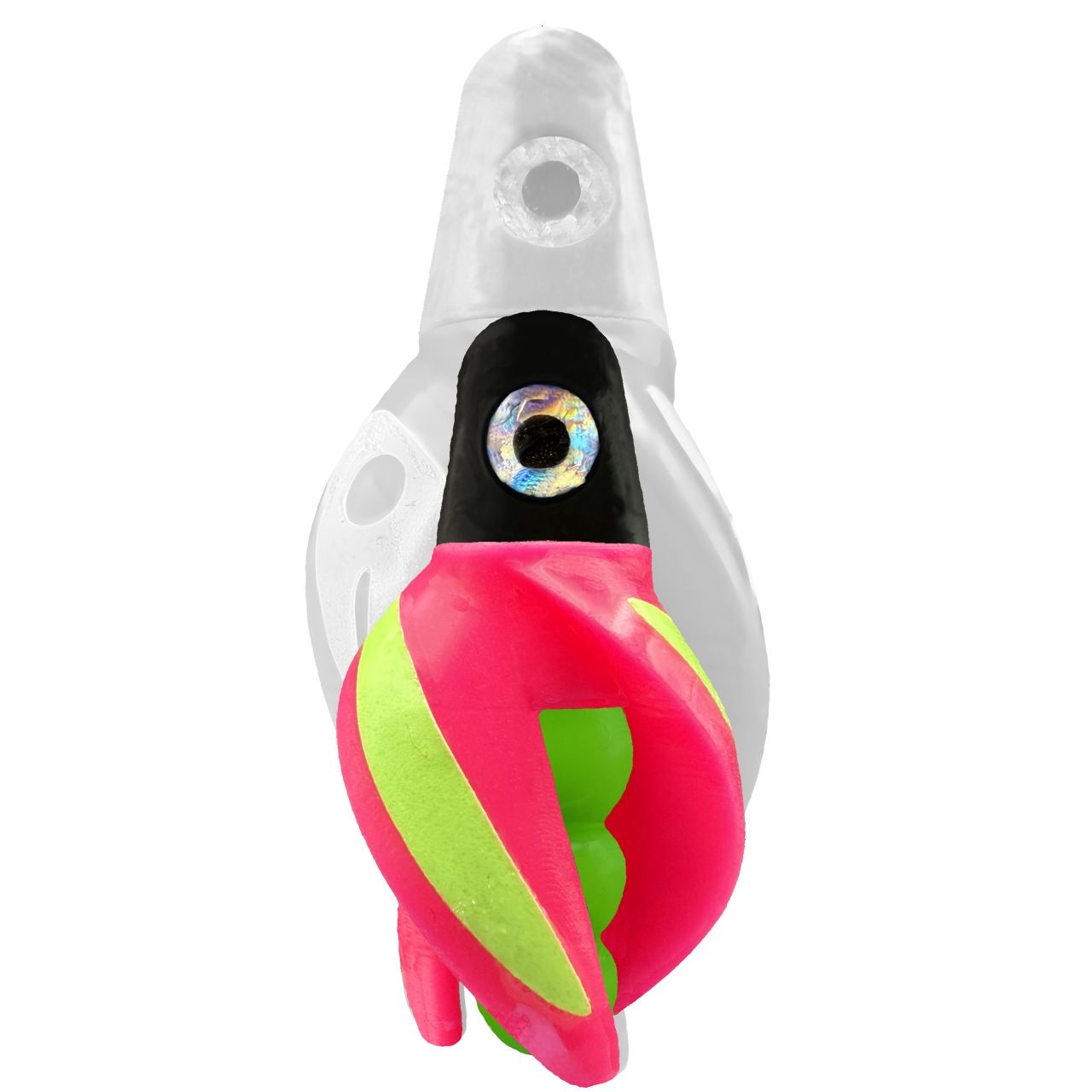 TailSpin Scud MINI H-Black B-Green T-Pink (Stripe Glow-Chartreuse)