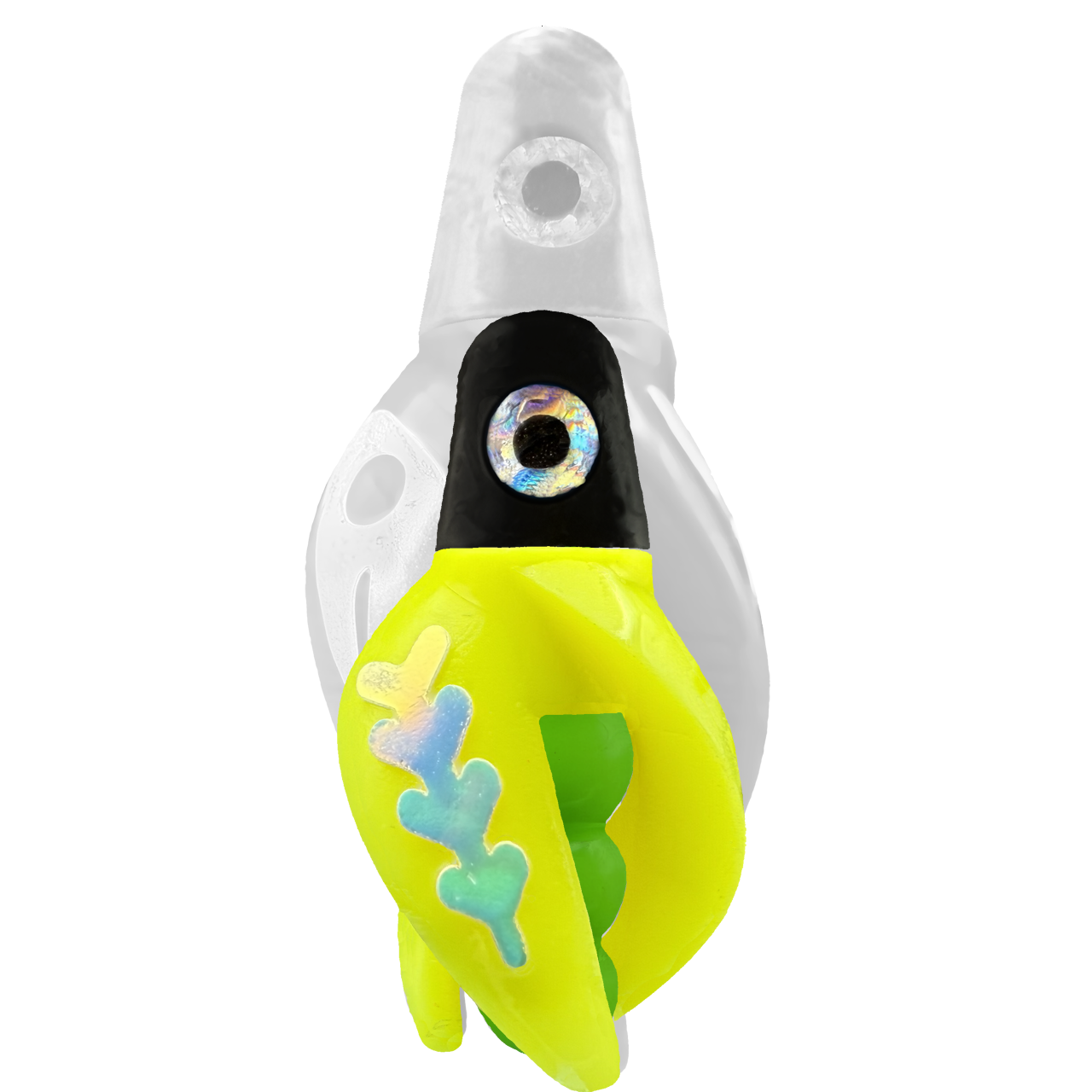 TailSpin Scud MINI H-Black B-Green T-Yellow (Fishbone Glow-MoonJelly)