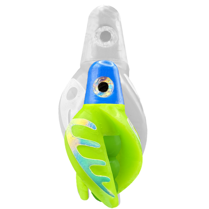 TailSpin Scud MINI H-Blue B-Green T-Chartreuse (Comb Glow-MoonJelly)