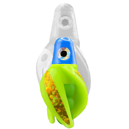 TailSpin Scud MINI H-Blue B-Green T-Chartreuse (Stripe Gold)