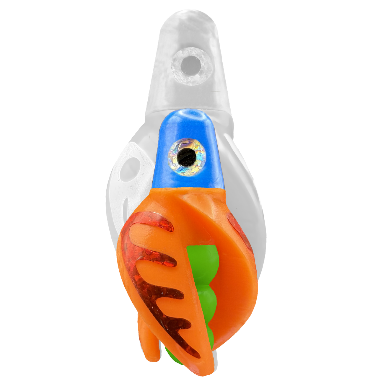 TailSpin Scud MINI H-Blue B-Green T-Orange (Comb Red)