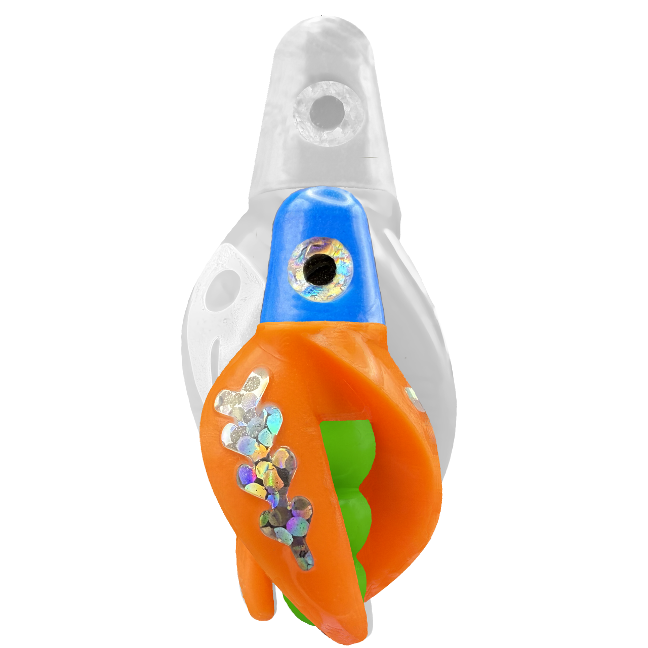 TailSpin Scud MINI H-Blue B-Green T-Orange (Fishbone Silver)
