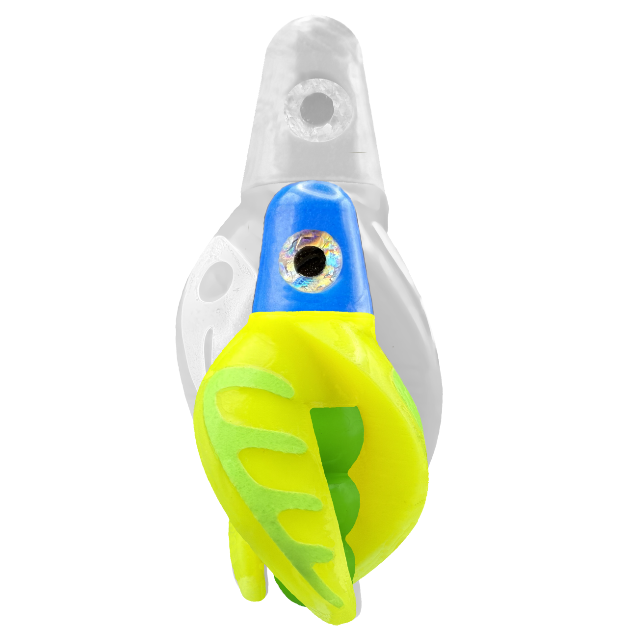 TailSpin Scud MINI H-Blue B-Green T-Yellow (Comb Glow-Chartreuse)
