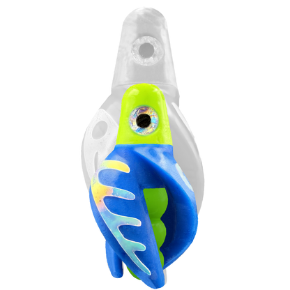 TailSpin Scud MINI H-Chartreuse B-Green T-Blue (Comb Glow-MoonJelly)