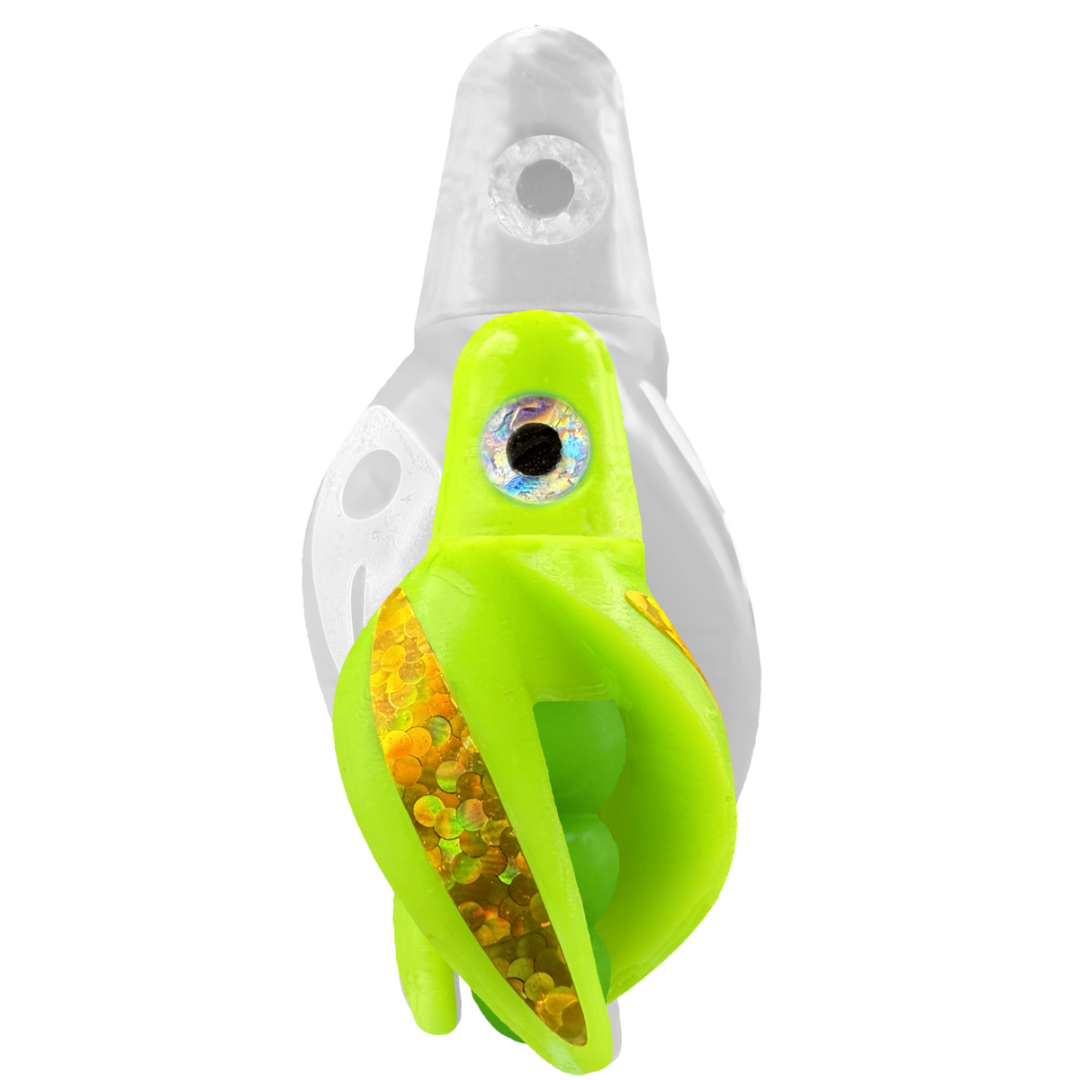 TailSpin Scud MINI H-Chartreuse B-Green T-Chartreuse (Stripe Gold)