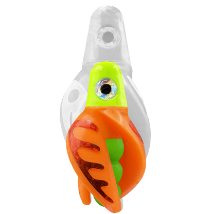 TailSpin Scud MINI H-Chartreuse B-Green T-Orange (Comb Red)
