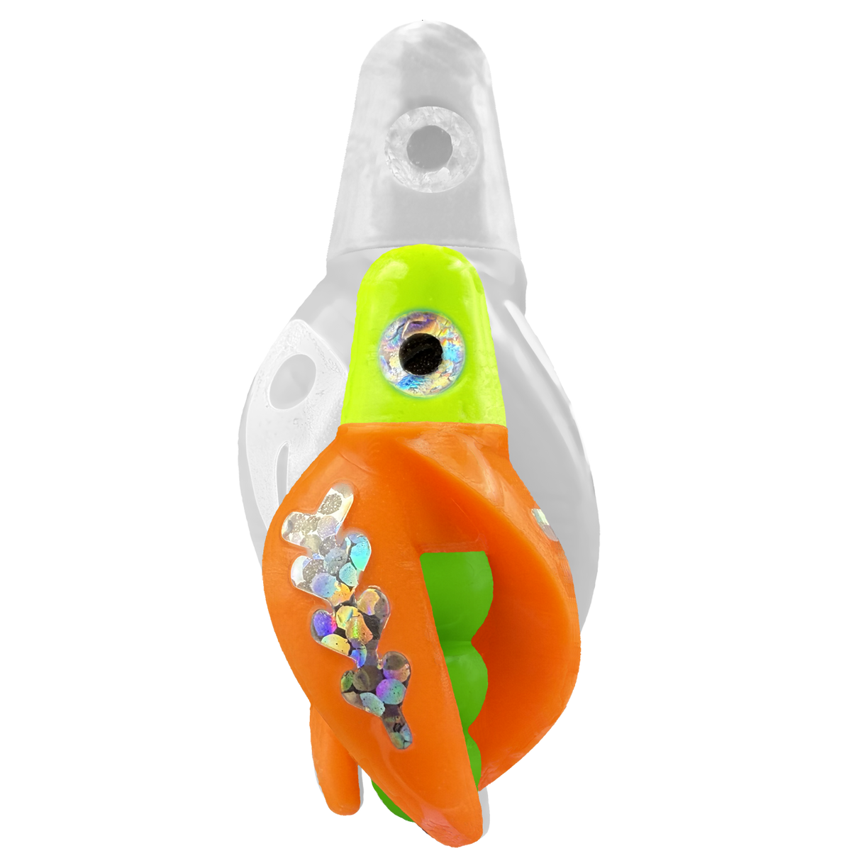 TailSpin Scud MINI H-Chartreuse B-Green T-Orange (Fishbone Silver)
