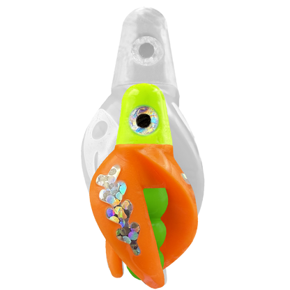 TailSpin Scud MINI H-Chartreuse B-Green T-Orange (Fishbone Silver)