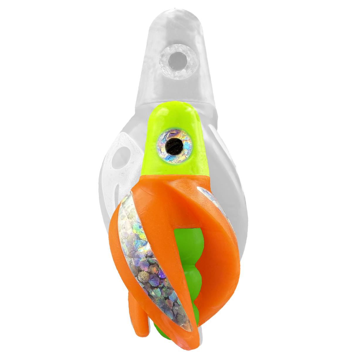 TailSpin Scud MINI H-Chartreuse B-Green T-Orange (Stripe Silver)