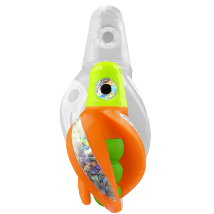 TailSpin Scud MINI H-Chartreuse B-Green T-Orange (Stripe Silver)