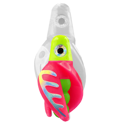 TailSpin Scud MINI H-Chartreuse B-Green T-Pink (Comb Glow-MoonJelly)