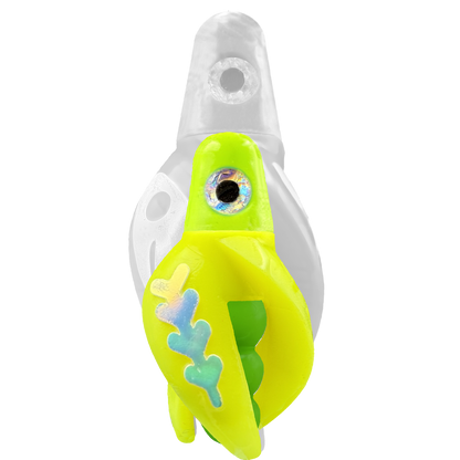 TailSpin Scud MINI H-Chartreuse B-Green T-Yellow (Fishbone Glow-MoonJelly)