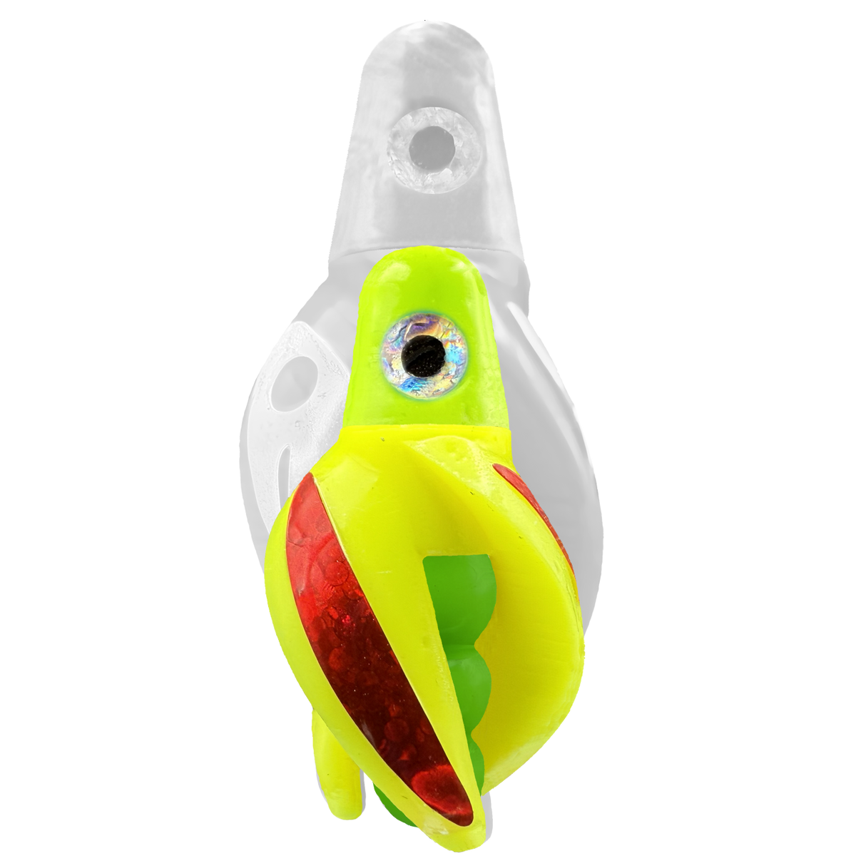 TailSpin Scud MINI H-Chartreuse B-Green T-Yellow (Stripe Red)