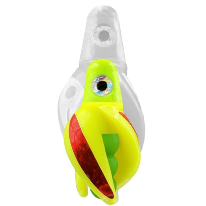 TailSpin Scud MINI H-Chartreuse B-Green T-Yellow (Stripe Red)
