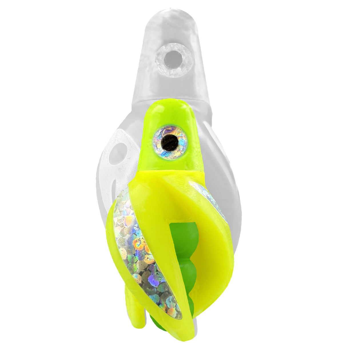 TailSpin Scud MINI H-Chartreuse B-Green T-Yellow (Stripe Silver)