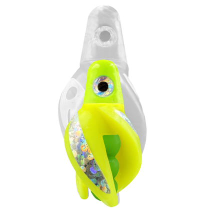 TailSpin Scud MINI H-Chartreuse B-Green T-Yellow (Stripe Silver)